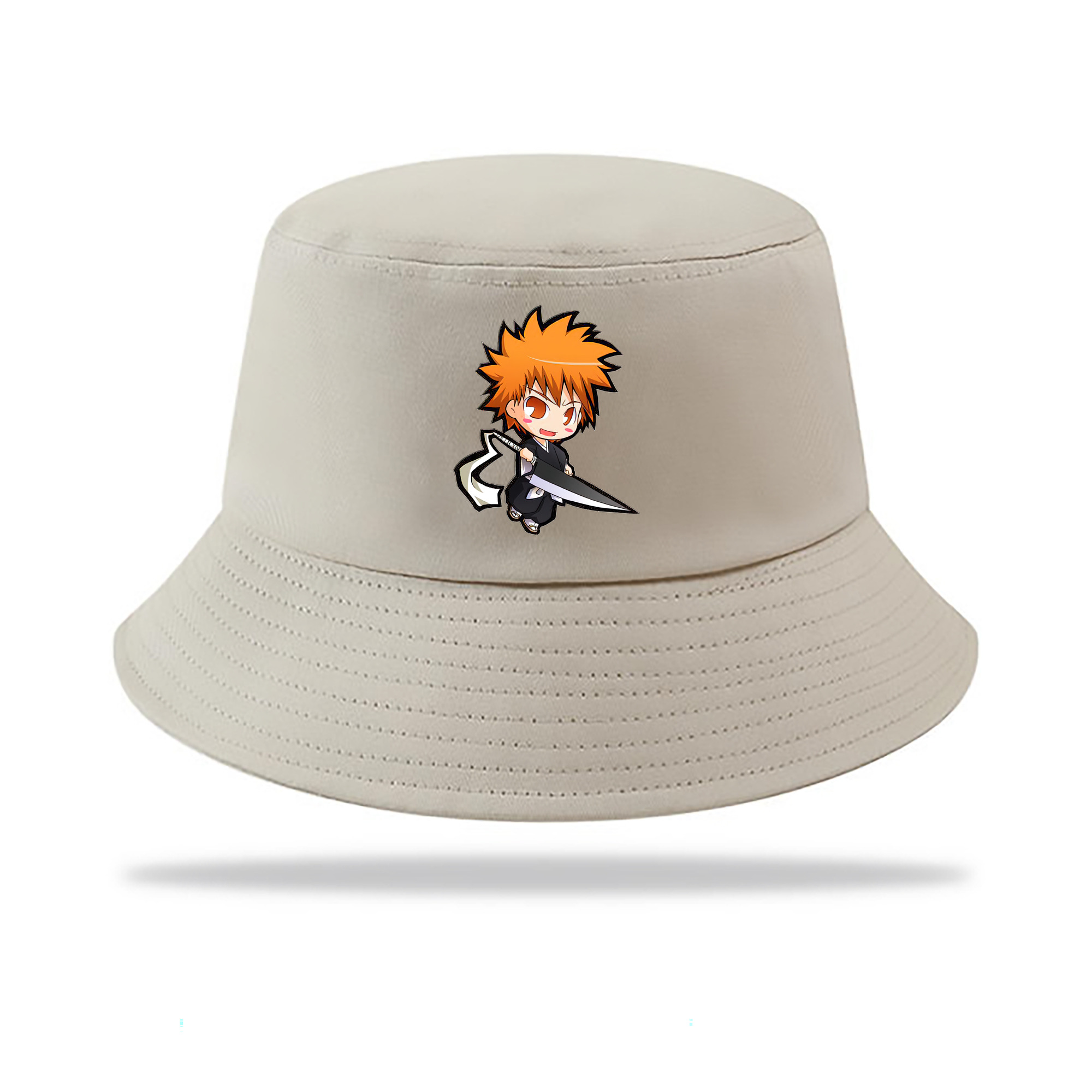 （画像用） ブリーチ 黒崎一護（くろさき いちご）BLEACH Kurosaki Ichigo アウトドア日除けバケットハット